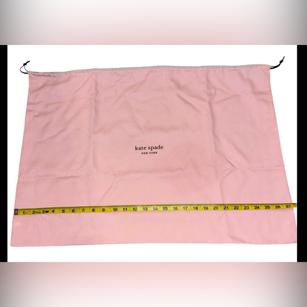 Kate Spade New Logo Pink XL Large Drawstring Dust Bag